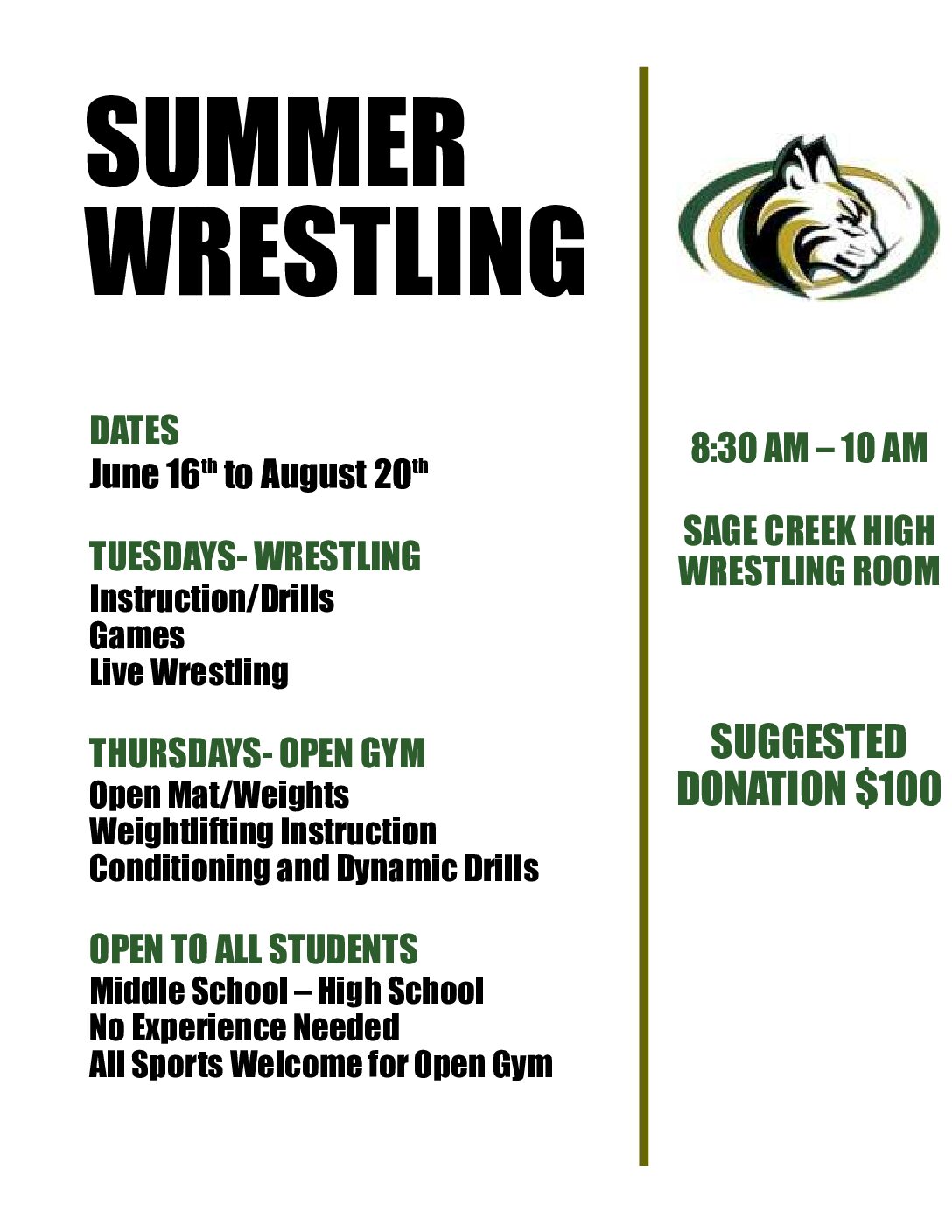 2026 Summer Wrestling