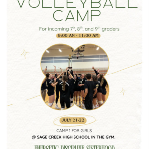 2026 Summer Girls Volleyball Camp