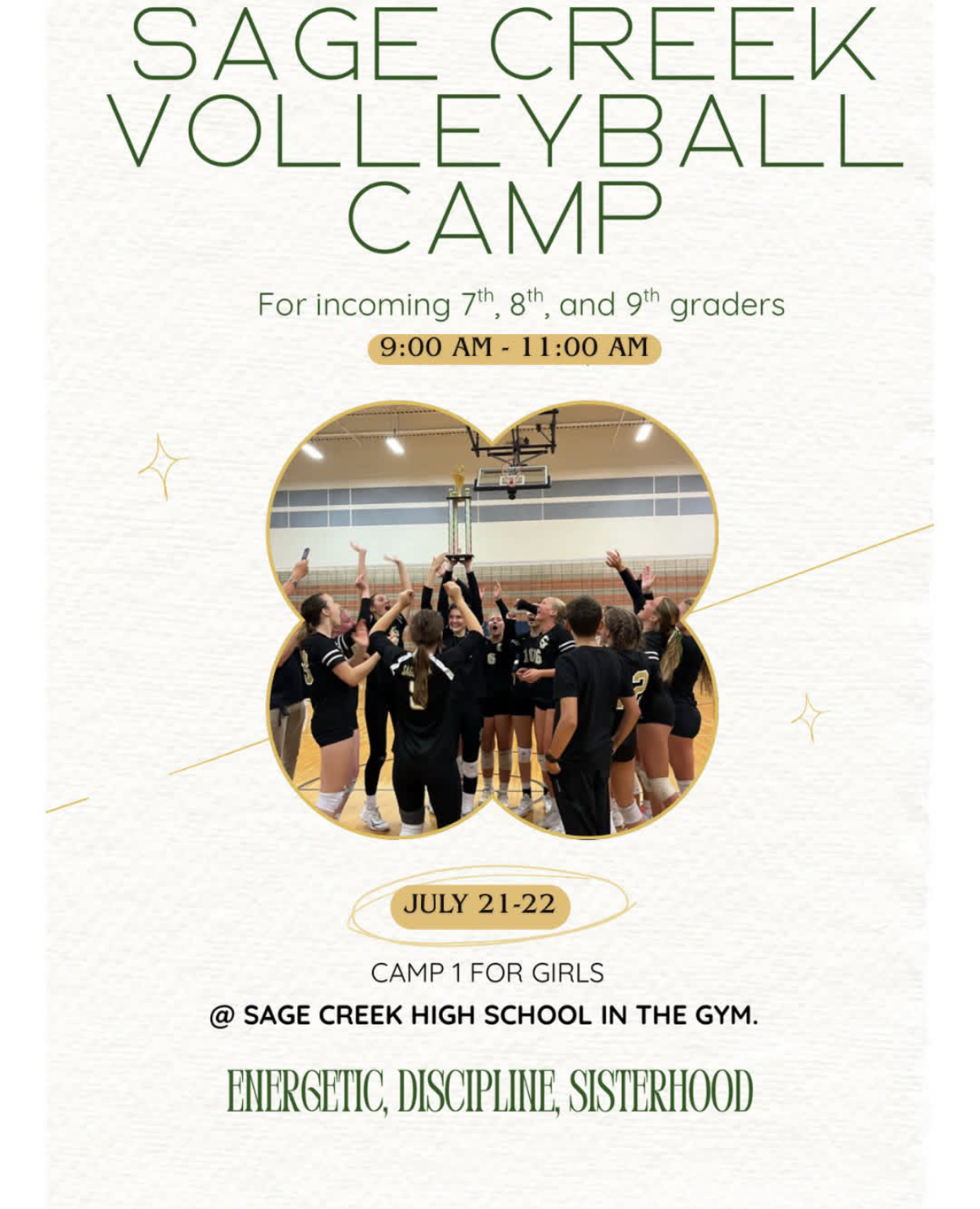 2026 Summer Girls Volleyball Camp
